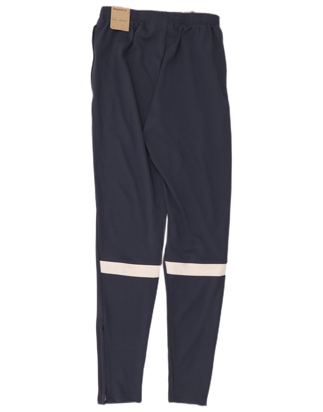 Calça de treino masculina Nike Dri Fit pequena azul marinho colorblock poliéster