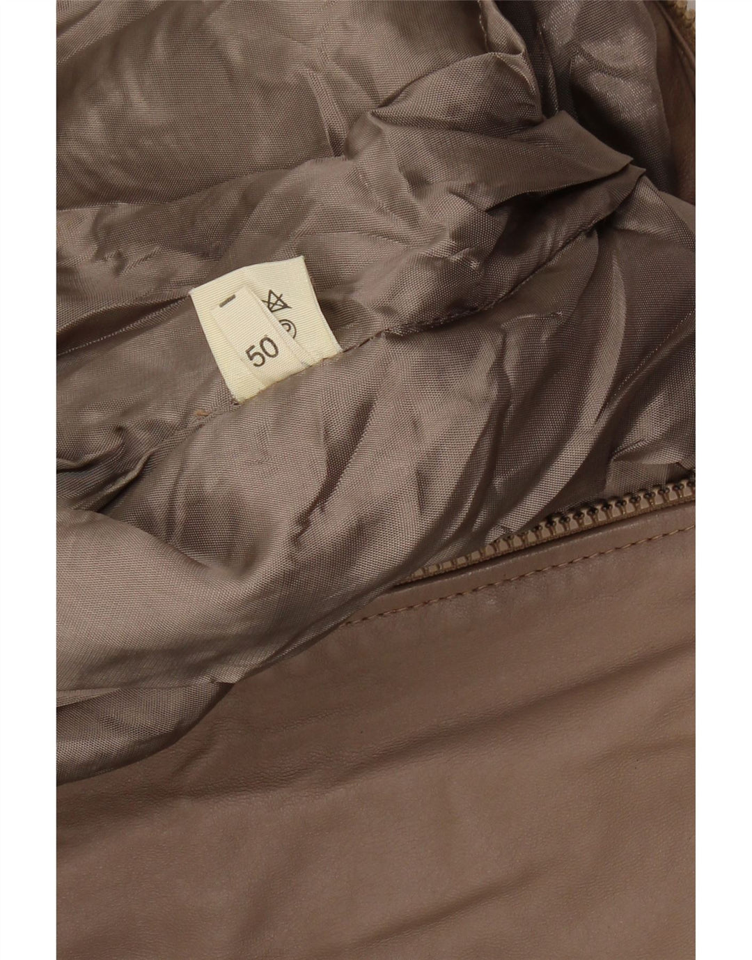 Jaqueta bomber feminina VINTAGE IT 50 XL marrom