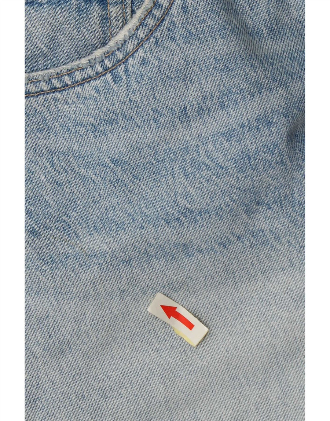 Zara Shorts jeans feminino desgastado EU 44 XL W34 azul