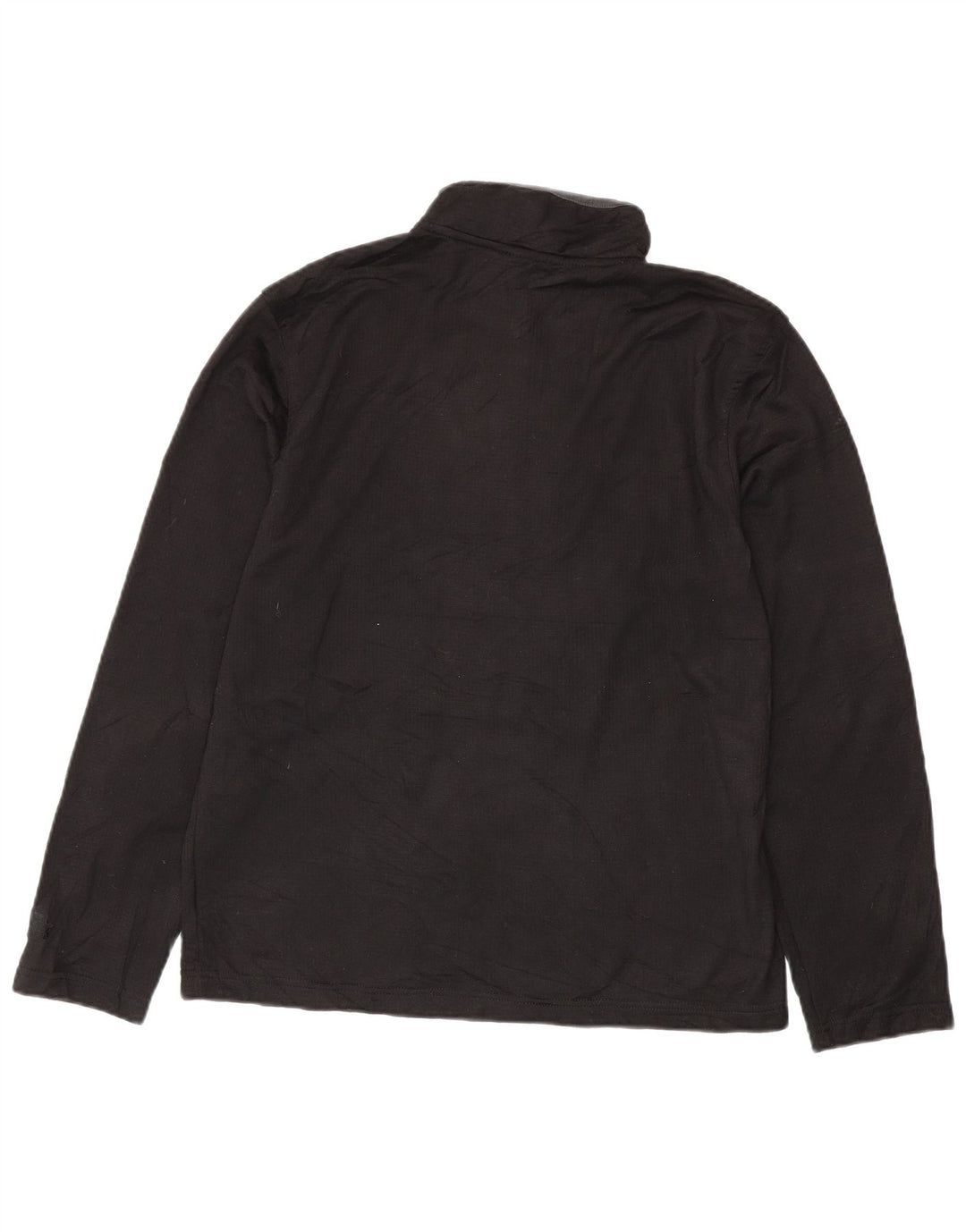 Starter masculino com zíper e gola alta, pulôver de treino, Reino Unido 38/40, médio, preto
