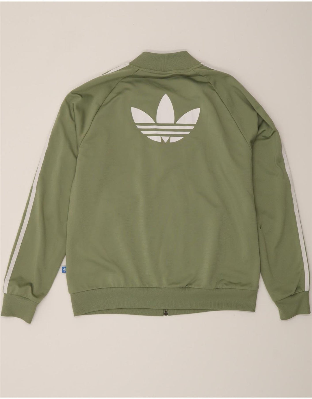 Adidas Womens Graphic Tracksuit Top Jacket UK 16 Grande Verde Poliéster