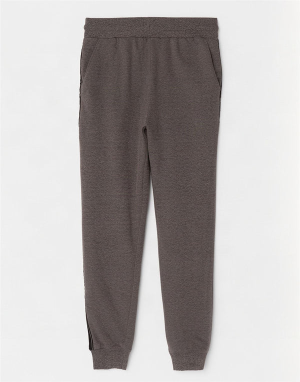 Calça feminina Ellesse com estampa gráfica e jogging UK 4 XS cinza colorblock