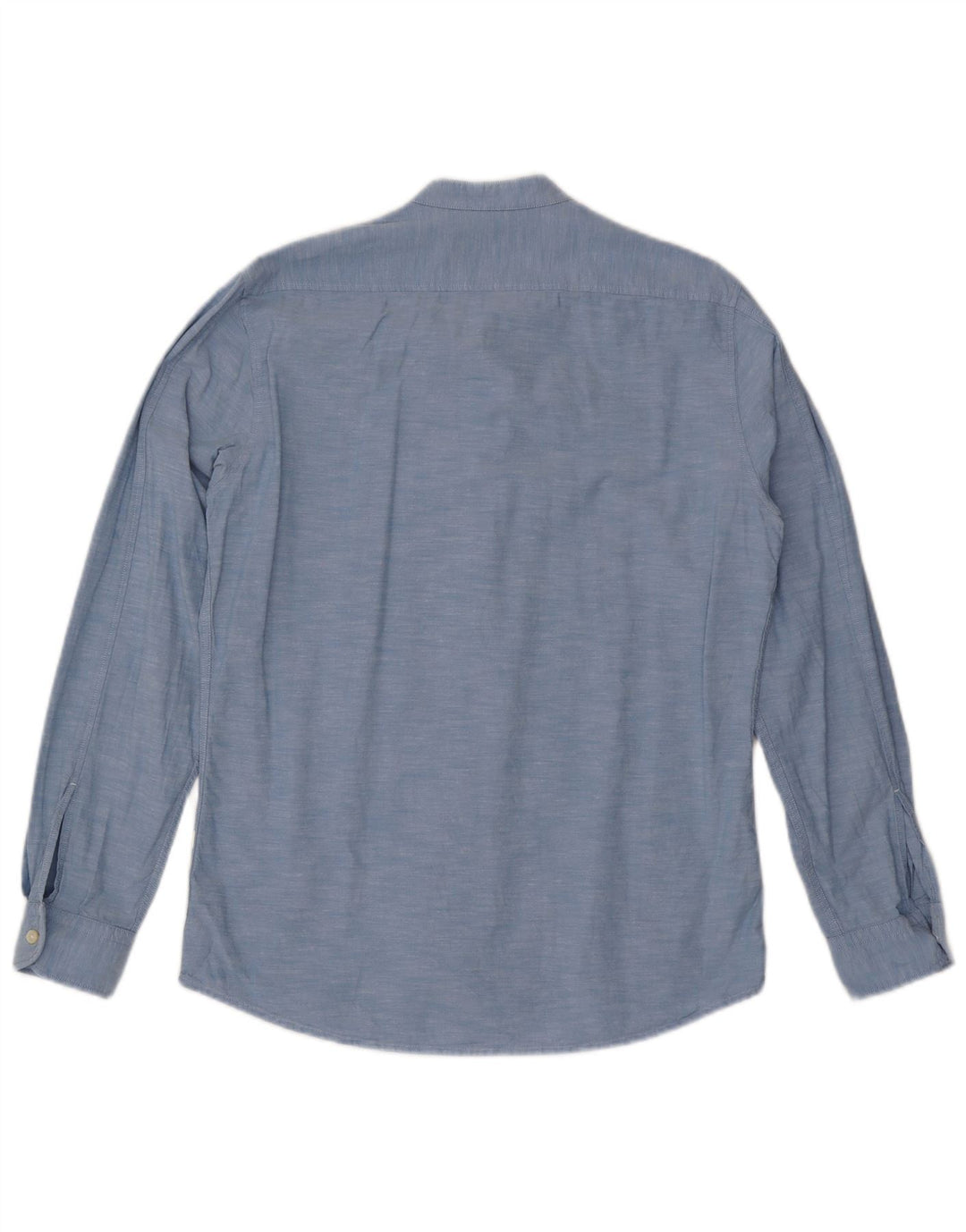 Camisa masculina de ajuste regular HUGO BOSS algodão azul médio