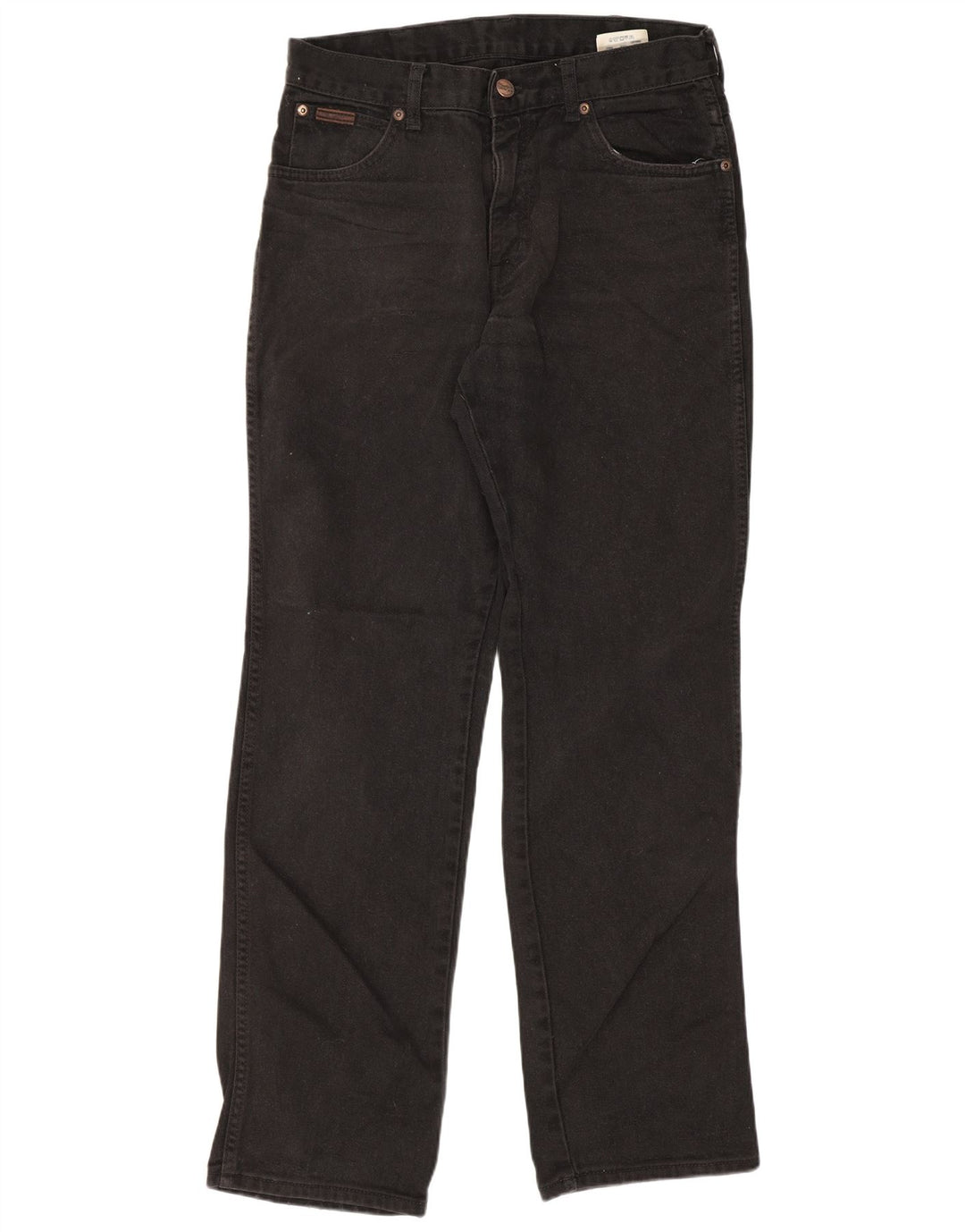 Wrangler Masculino Texas Straight Jeans W32 L32 Algodão Preto