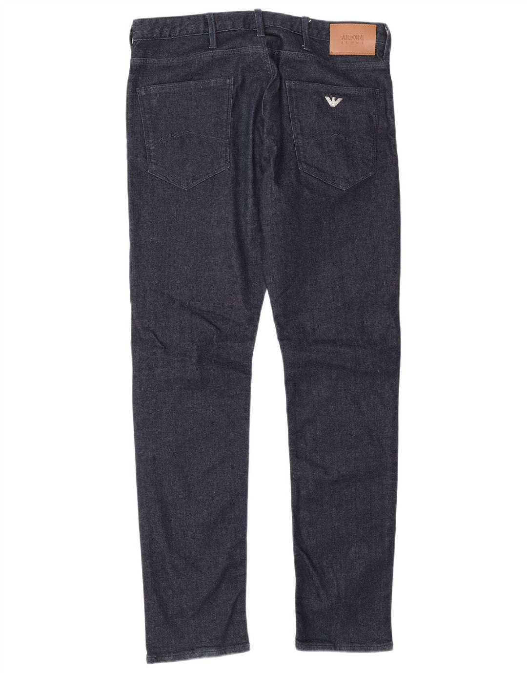 Armani Mens Slim Jeans W32 L32 Azul Marinho Algodão