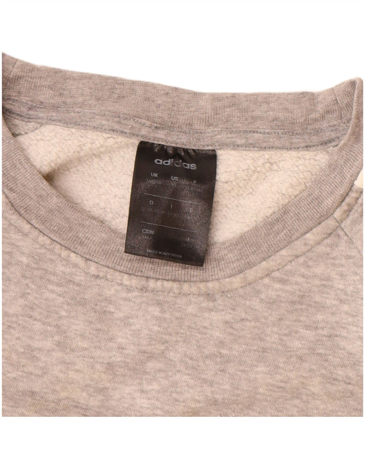 Adidas feminino oversized moletom jumper reino unido 12/14 médio cinza algodão