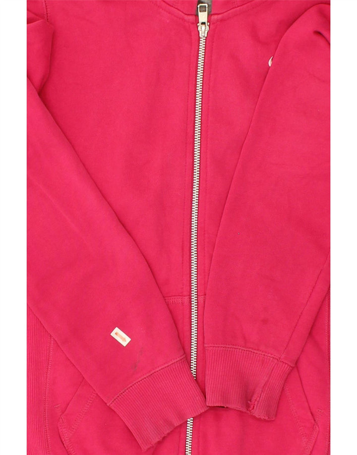 NIKE Womens Zip Hoodie Sweater UK 10 Small Pink Cotton Vintage Nike and Second-Hand Nike from Messina Hembry 