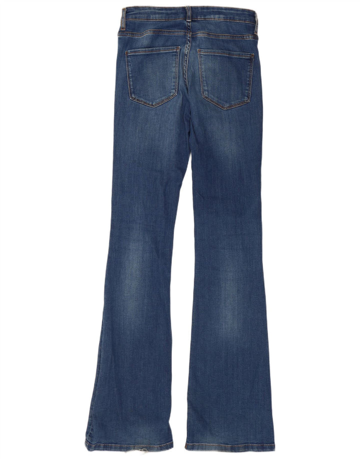 Zara Jeans feminino queimado EU 36 XS W26 L35 azul algodão