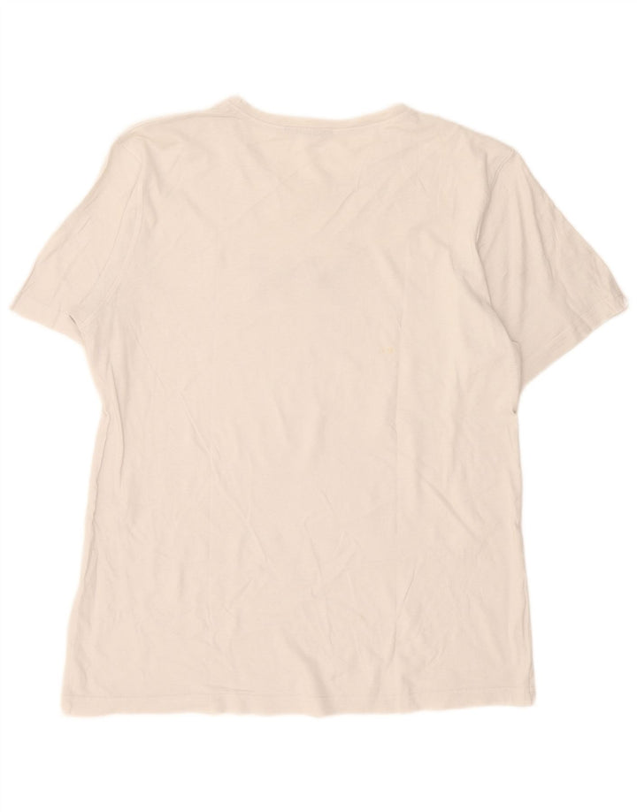Camiseta gráfica masculina Helly Hansen grande branca
