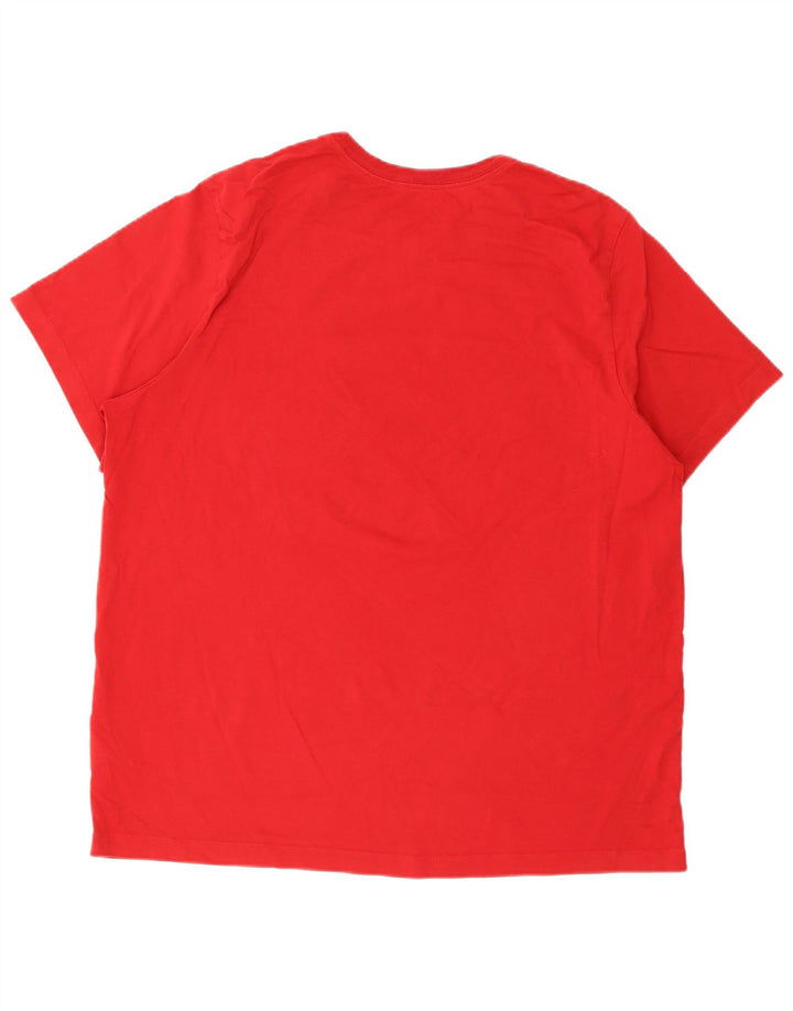 Camiseta gráfica masculina Jordan Top 2XL algodão vermelho
