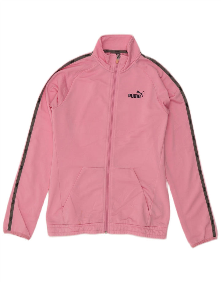 Jaqueta PUMA Meninas Treino Top 13-14 Anos Poliéster Colourblock Rosa