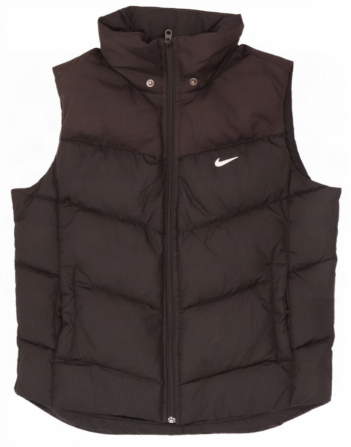 Colete acolchoado Nike feminino UK 10/12 médio preto