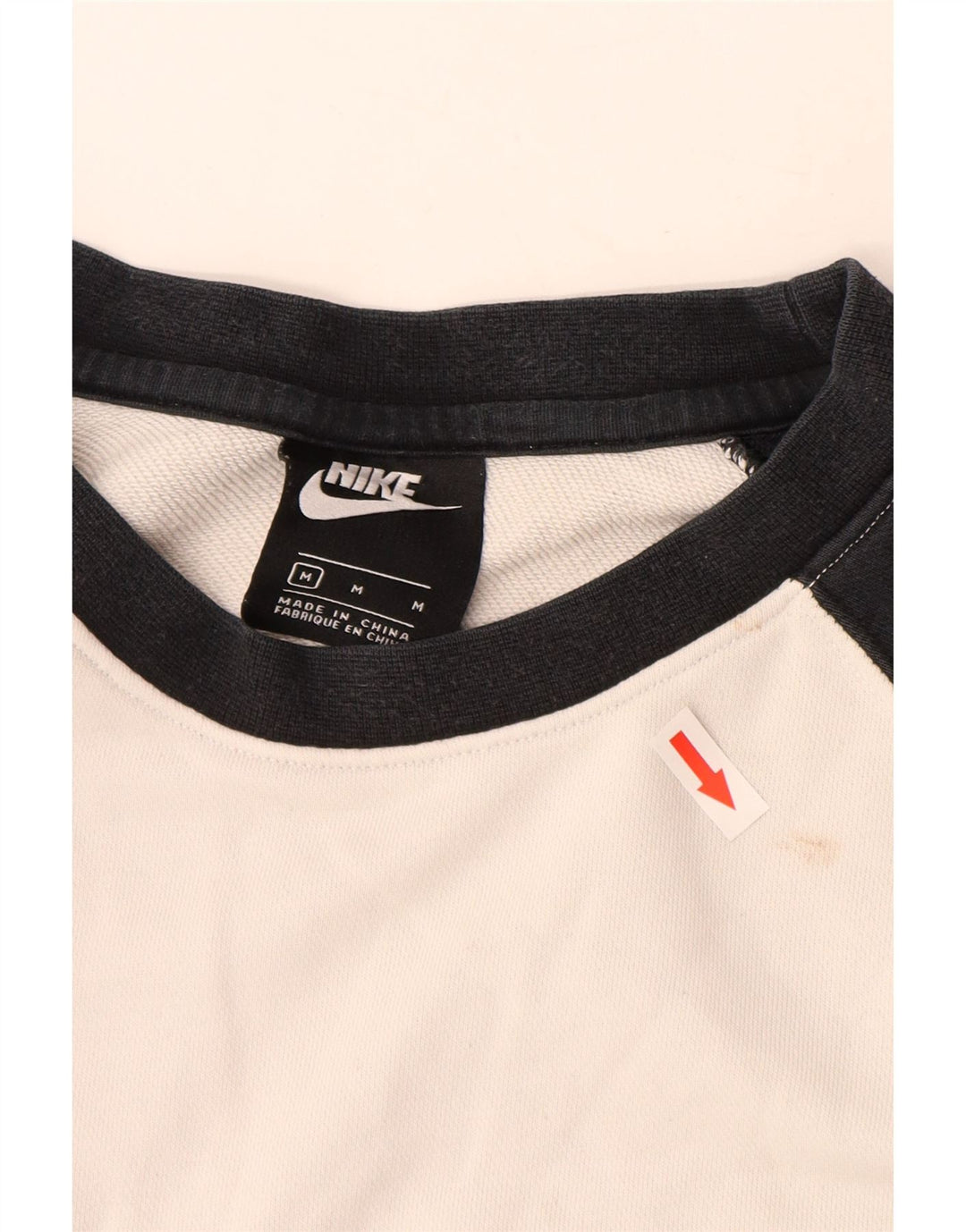 Moletom gráfico masculino Nike Jumper cinza médio algodão colorblock