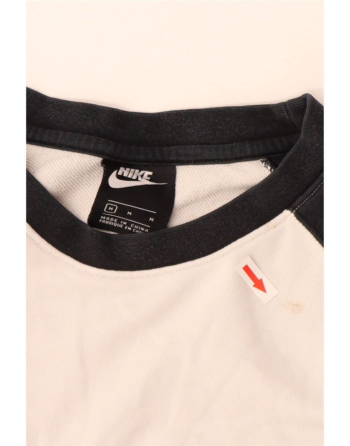 Moletom gráfico masculino Nike Jumper cinza médio algodão colorblock