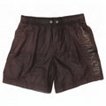 Shorts de natação masculino Calvin Klein gráfico pequeno marrom poliéster