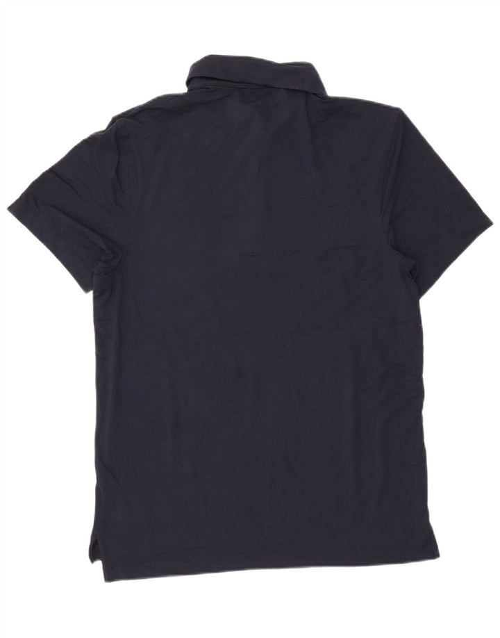 Camisa polo masculina J. CREW poliéster azul marinho médio