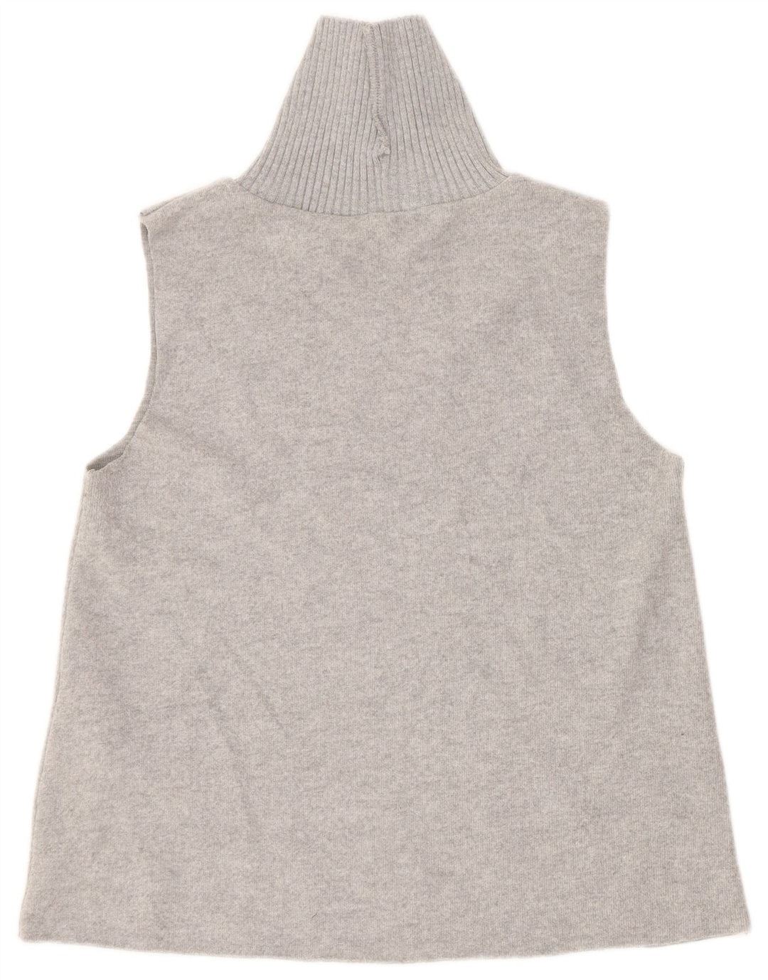 Colete feminino Zara UK 12 poliéster cinza médio