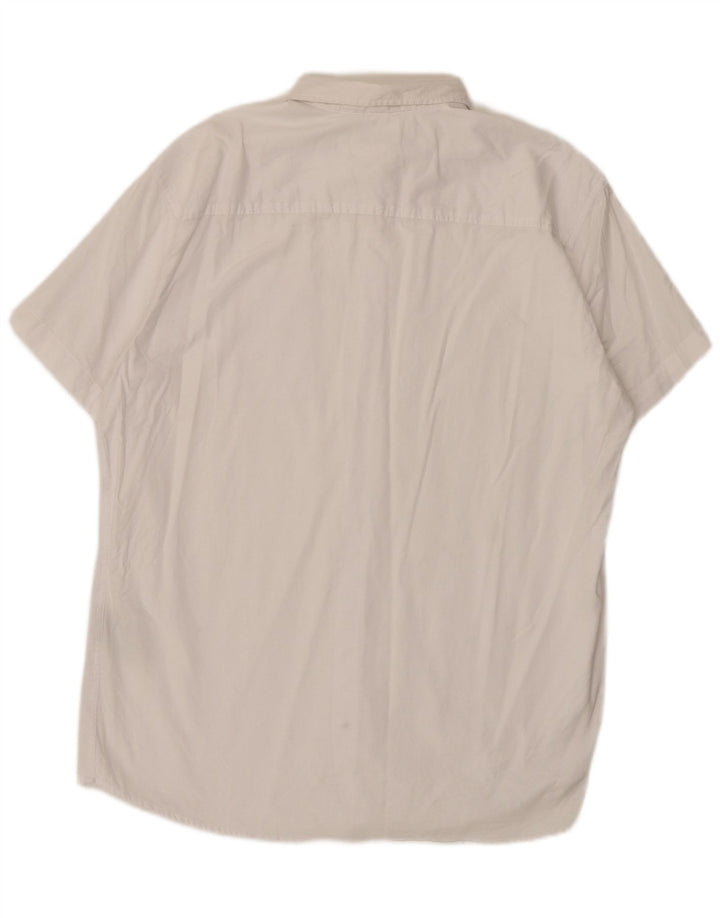 Camisa masculina de manga curta Jack & Jones 2XL algodão branco