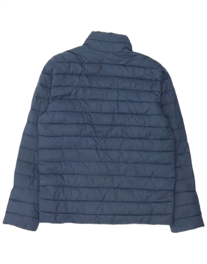 Jaqueta acolchoada masculina Harmont & Blaine UK 38 nylon azul médio