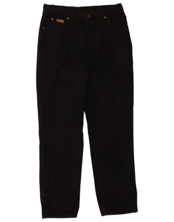Calça Wrangler masculina Ohio reta casual W34 L32 algodão preto
