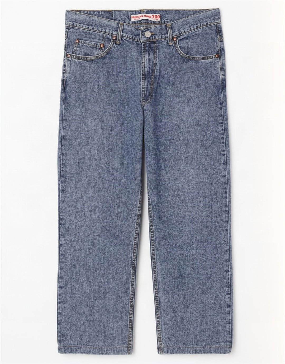 Jeans recortados masculino Carrera W36 L25 algodão azul