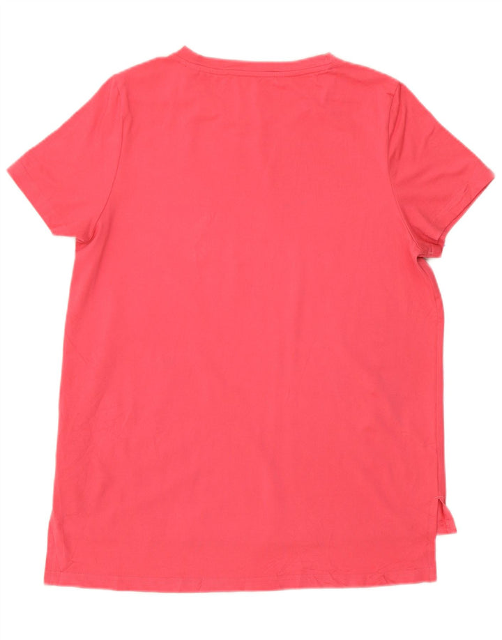 Adidas Camiseta Feminina Graphic Top UK 12/14 Médio Rosa Poliéster