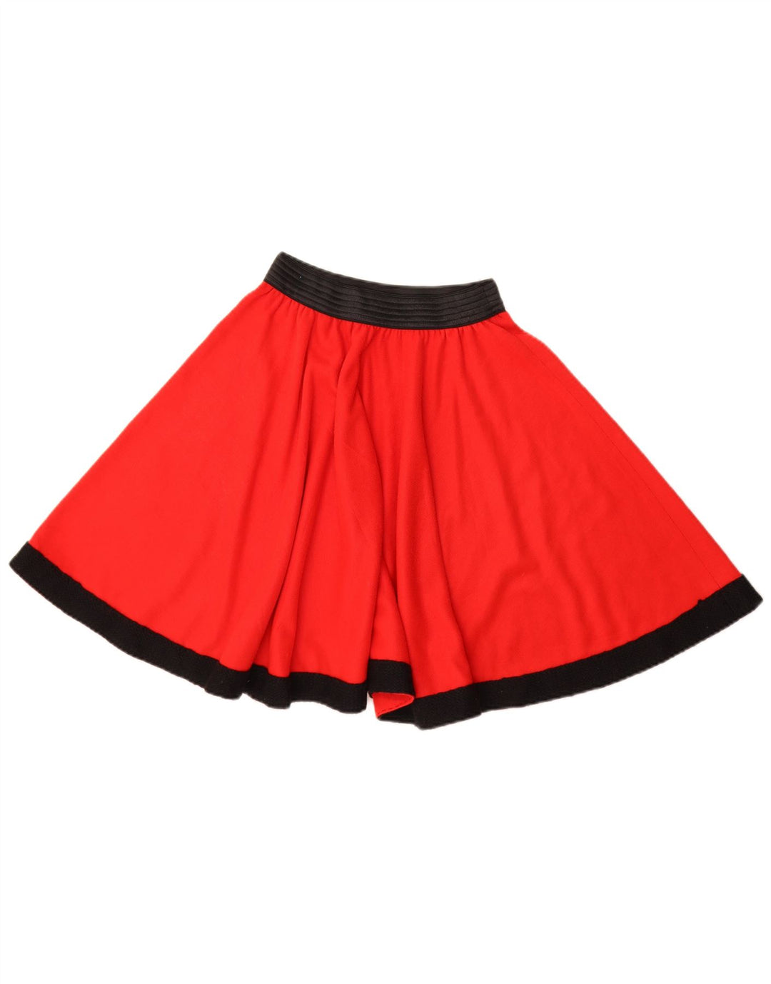 Mini saia feminina vintage W22 2XS vermelho colorblock
