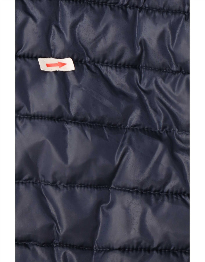 Jaqueta masculina acolchoada com capuz Lotto UK 36 poliéster azul marinho pequeno