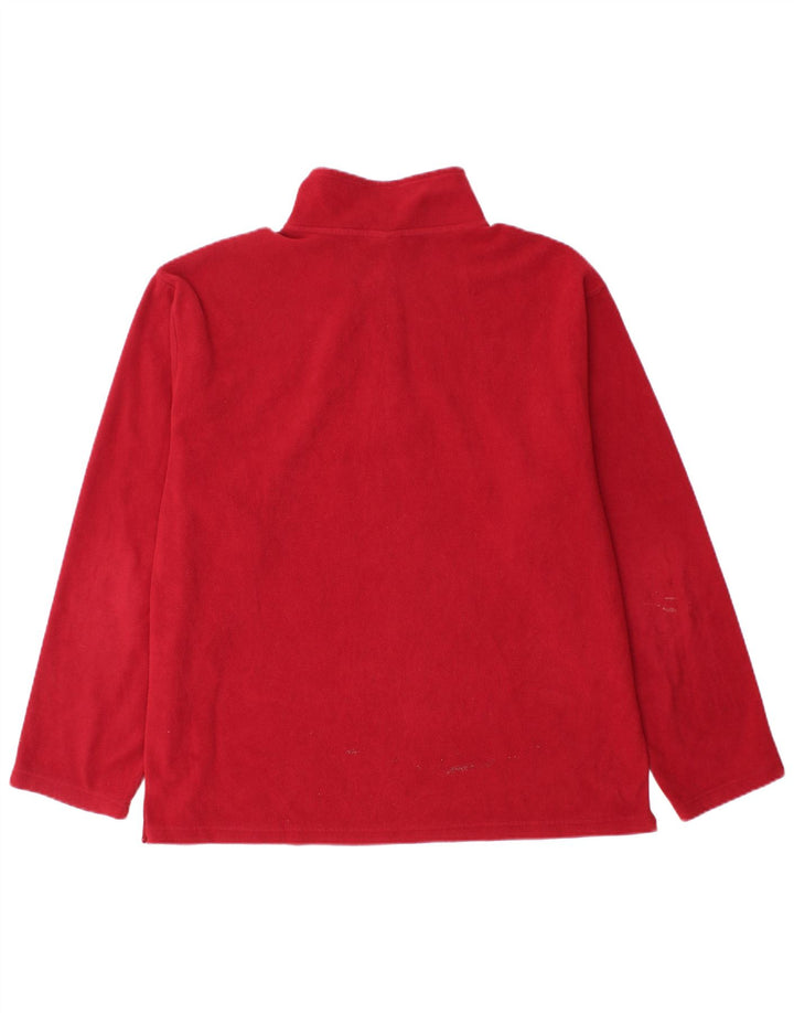 Jumper de lã masculino STARTER com zíper e gola XL vermelho