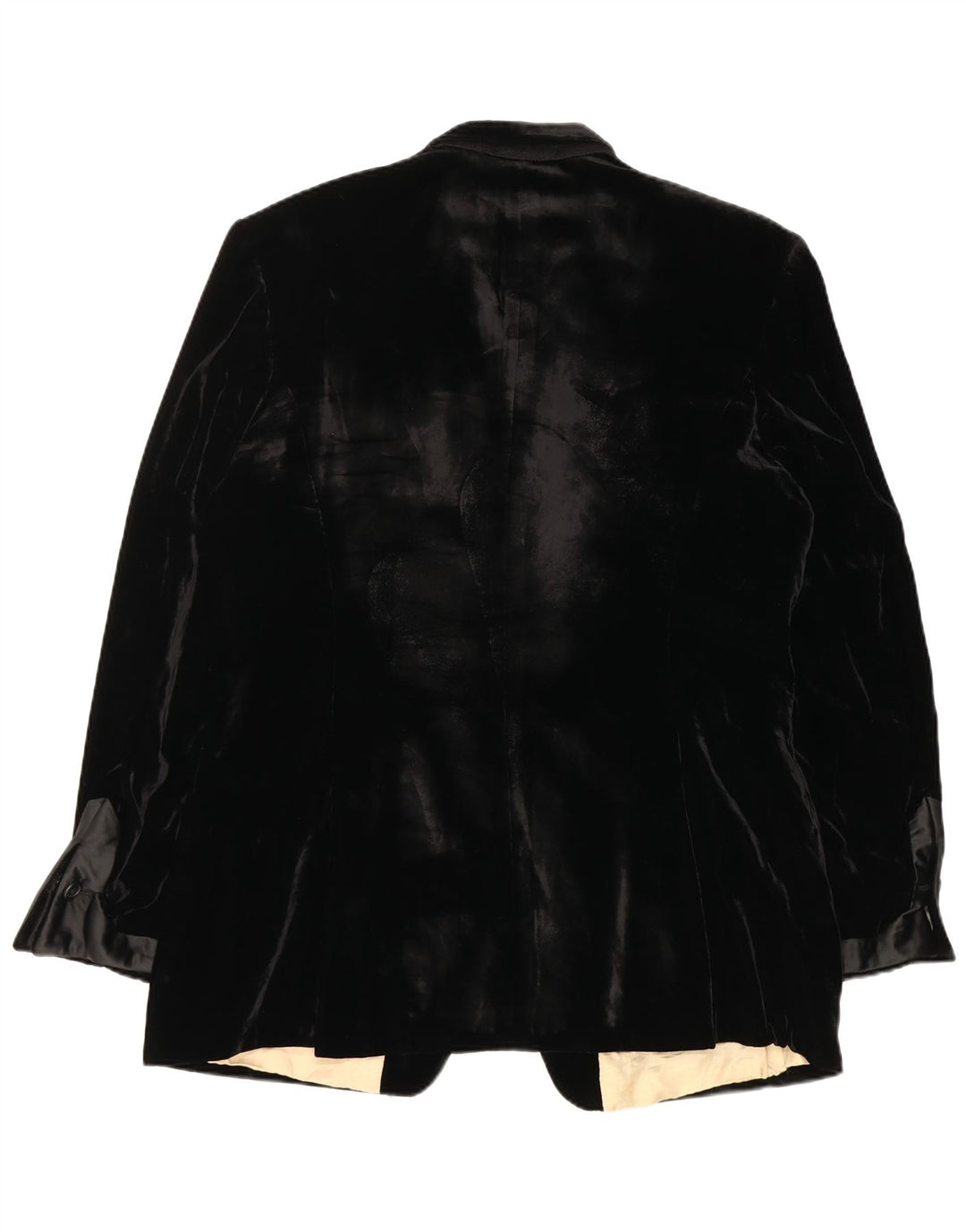 Jaqueta blazer masculina de veludo com 2 botões Paul Smith Reino Unido 44 2XL Viscose preta