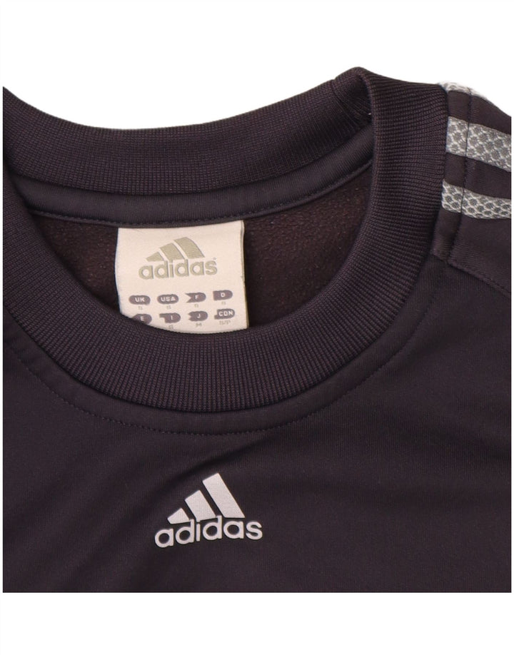 ADIDAS Mens Sweatshirt Jumper Pequeno Cinza Colourblock Poliéster