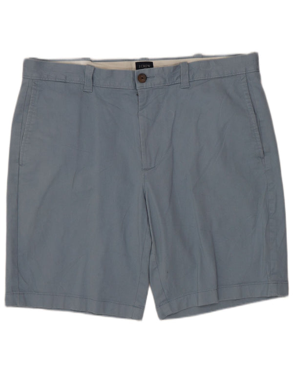 J. CREW Mens Chino Shorts W34 Grande Algodão Azul