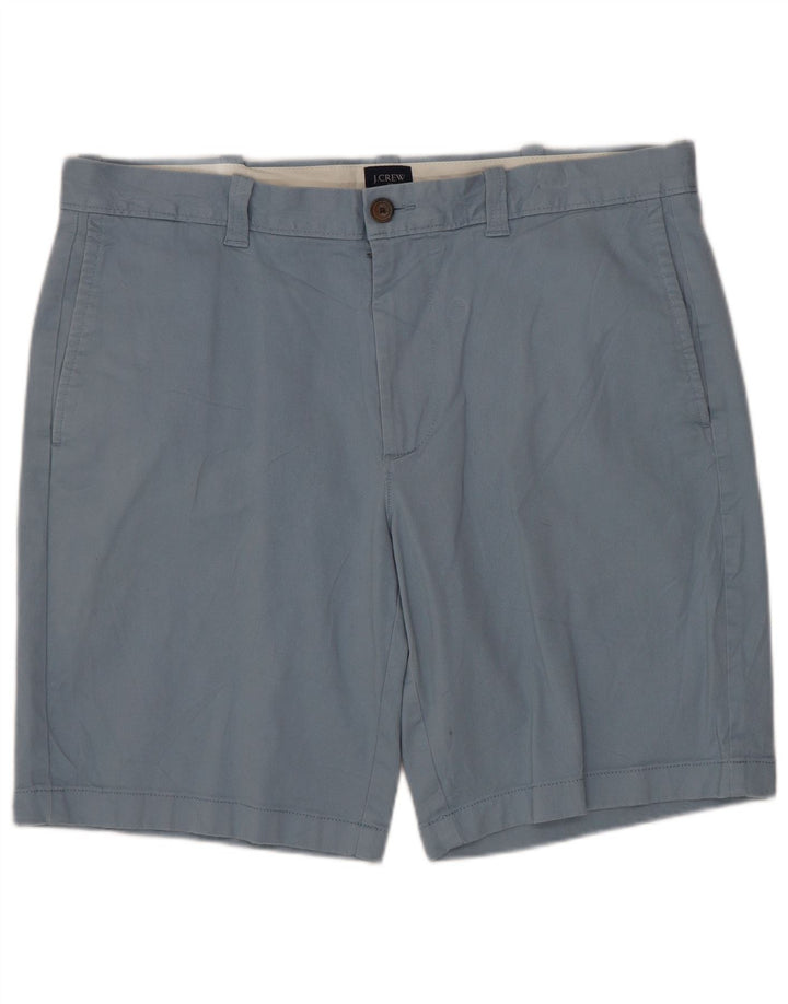 J. CREW Mens Chino Shorts W34 Grande Algodão Azul