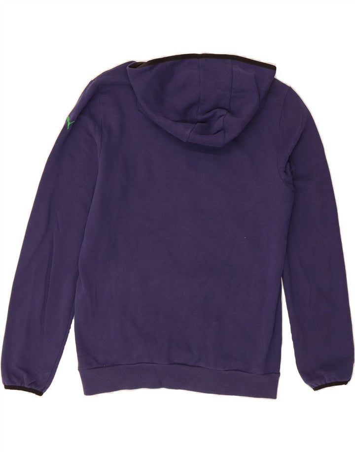 PUMA Boys Graphic Hoodie Jumper 15-16 Years  Purple Cotton Vintage Puma and Second-Hand Puma from Messina Hembry 