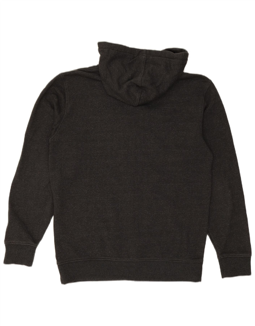 Suéter VANS masculino com capuz e zíper gráfico pequeno cinza algodão