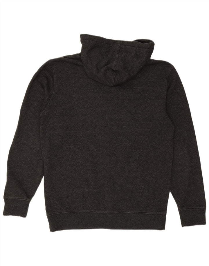 Suéter VANS masculino com capuz e zíper gráfico pequeno cinza algodão