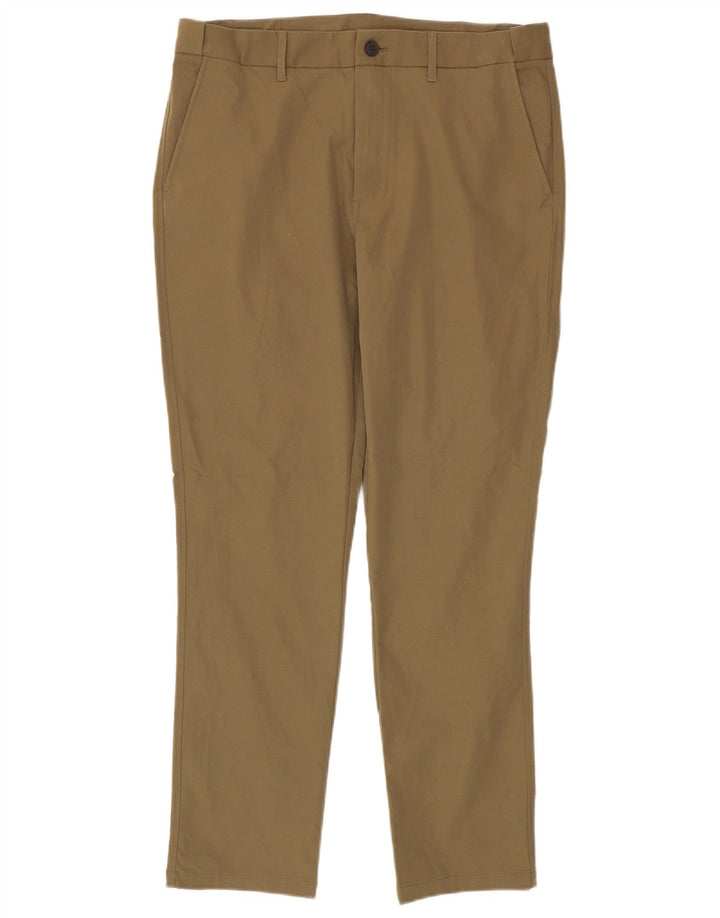 Rohan Mens Slim Chino Calças W36 L31 Poliéster Cáqui