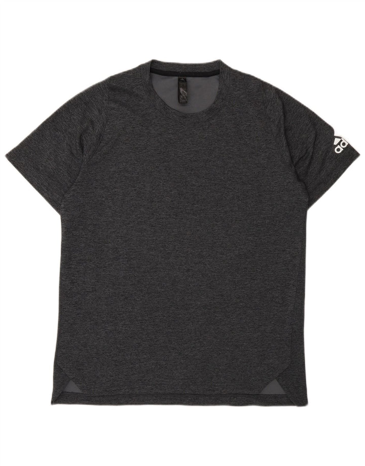 Camiseta Adidas Masculina Graphic Top Poliéster Salpicado Cinza Médio