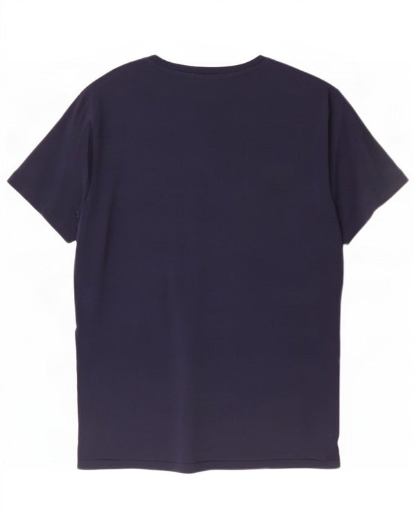 Camiseta polo Ralph Lauren masculina personalizada slim fit gráfica grande azul marinho