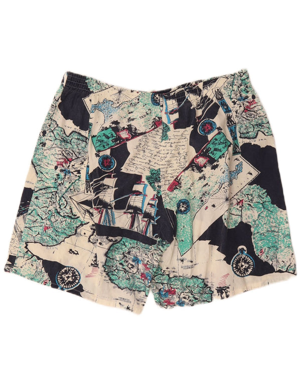 Shorts de natação vintage masculino abstrato Padrão IT 54 XL algodão multicolorido