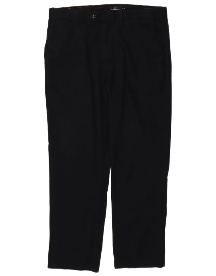 Calça chino reta masculina MARKS & SPENCER W38 L31 algodão preto