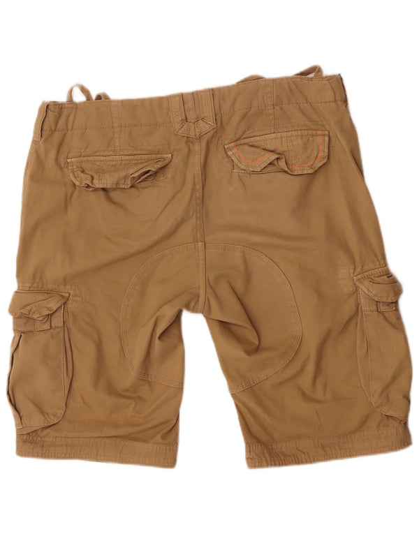 Superdry Mens Cargo Shorts Grande W36 Algodão Bege