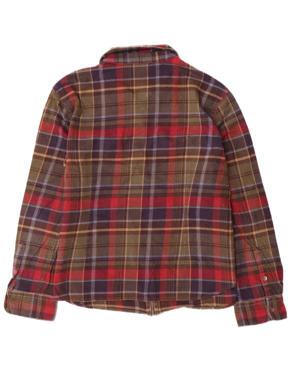 Camisa feminina de flanela CHAPS UK 18 XL algodão xadrez multicolorido