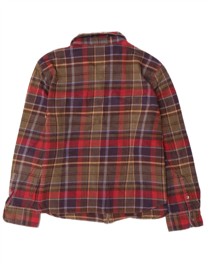 Camisa feminina de flanela CHAPS UK 18 XL algodão xadrez multicolorido