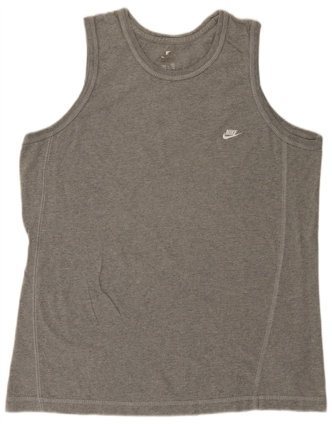 Colete Nike Masculino Top UK 42/44 Grande Algodão Cinza