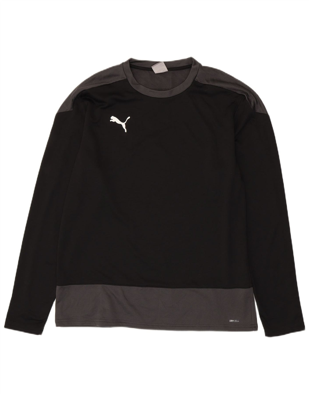PUMA Masculino Top Manga Longa XL Preto Colourblock Poliéster