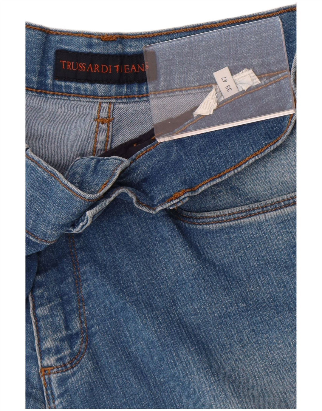 Jeans retos masculinos Trussardi W33 L31 azul