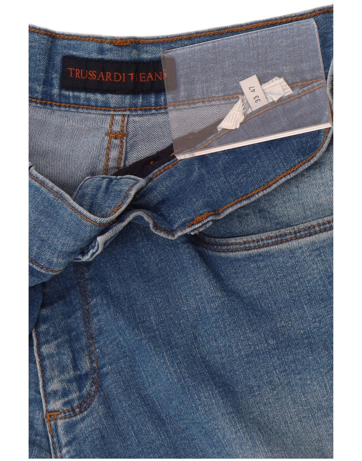 Jeans retos masculinos Trussardi W33 L31 azul