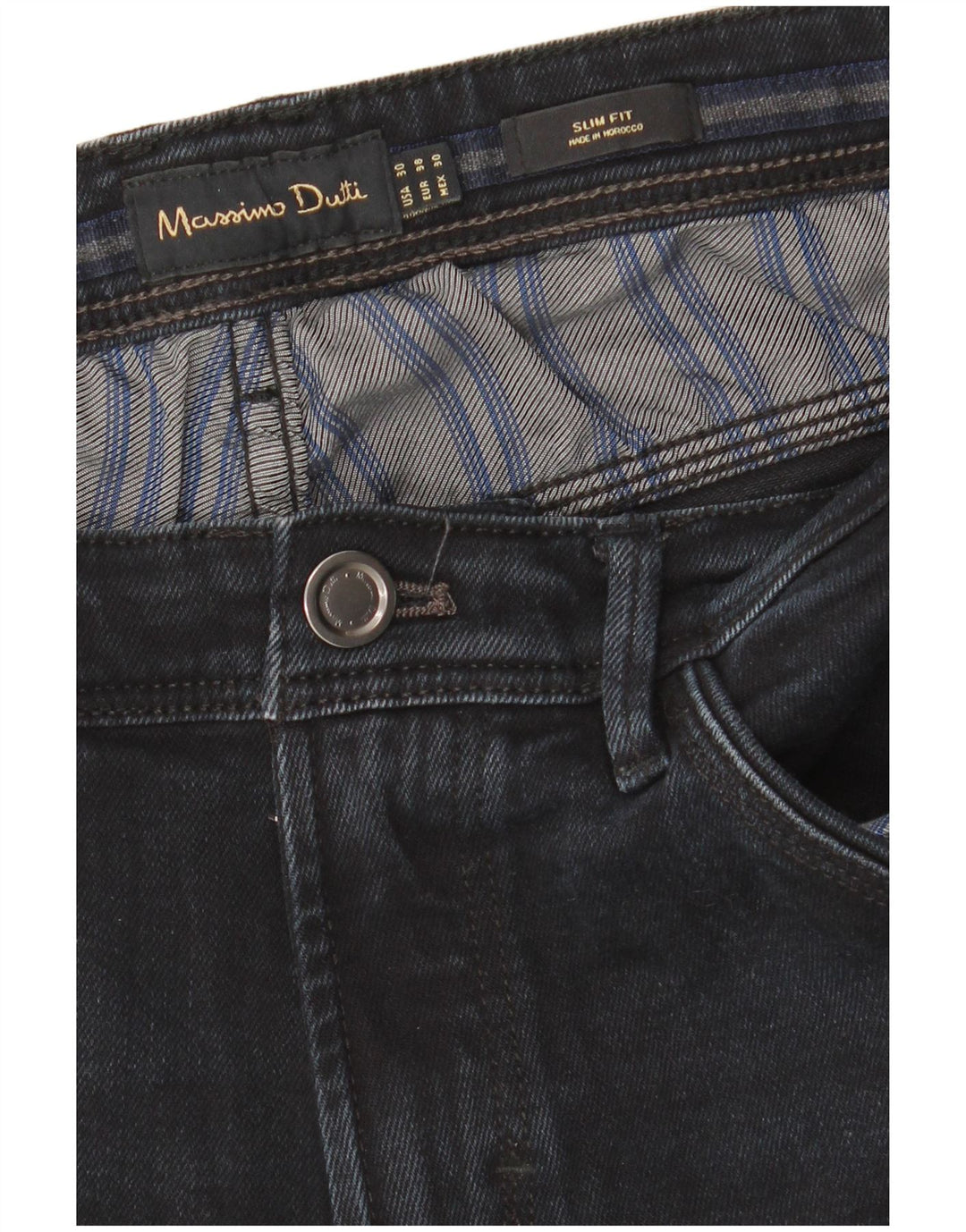 MASSIMO DUTTI Mens Jeans Slim W30 L34 Azul Marinho