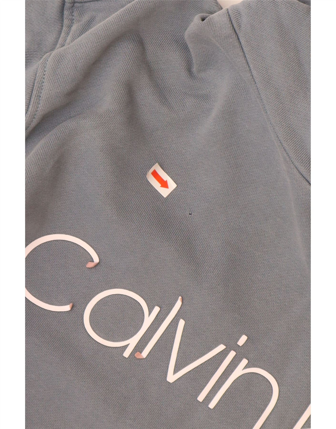 CALVIN KLEIN Suéter com capuz gráfico masculino pequeno azul